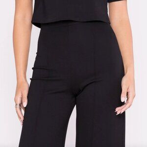 Ripley Rader Los Angeles Black Ponte Knit Wide Leg Pant size